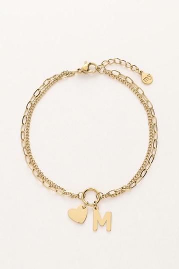 Gouden armbandje met letter J - Nieuw! MyJewellery beschikbaar voor biedingen