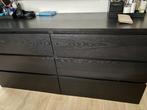 İkea malm lade kast zwart bruin, Huis en Inrichting, Zo goed als nieuw, 3 of 4 laden, Minder dan 100 cm, 25 tot 50 cm