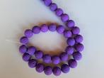 Lava kraal paars-hardgroen of turquoise circa 12 mm, Ophalen, Nieuw, Kraal
