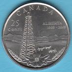 Canada 25 cent Alberta 1905-2005 UNC in munthouder, Postzegels en Munten, Munten | Amerika, Ophalen of Verzenden, Losse munt, Noord-Amerika