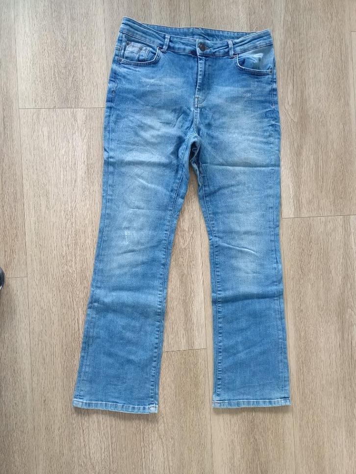MS mode flared spijkerbroek jeans maat 44 zgan blauw, Kleding | Dames, Spijkerbroeken en Jeans, Zo goed als nieuw, W33 - W36 (confectie 42/44)