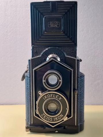Zeiss Ikon 'koffieblik', tweeoog jaren 30 Novar 80 f 6.3 beschikbaar voor biedingen