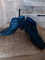 Enkellaarzen leer zwart/blauw Cypres maat 35, Zwart, Lage of Enkellaarzen, Cypres, Ophalen of Verzenden