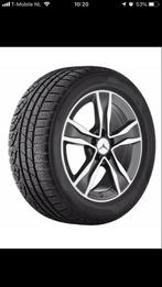 Mercedes W205 17 inch velgen met banden en TPS, Ophalen of Verzenden, Gebruikt, Mercedes-Benz