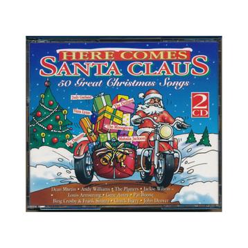 Here Comes Santa Claus - 2 CD's in fatbox - 50 kerst nummers beschikbaar voor biedingen
