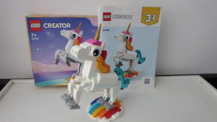 LEGO Creator 31140 Eenhoorn Zeepaard Vogel, Kinderen en Baby's, Speelgoed | Duplo en Lego, Zo goed als nieuw, Lego, Complete set