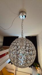 Kristallen Bol Hanglamp - Moderne Stijl, Ophalen of Verzenden, Zo goed als nieuw, Metaal, Modern