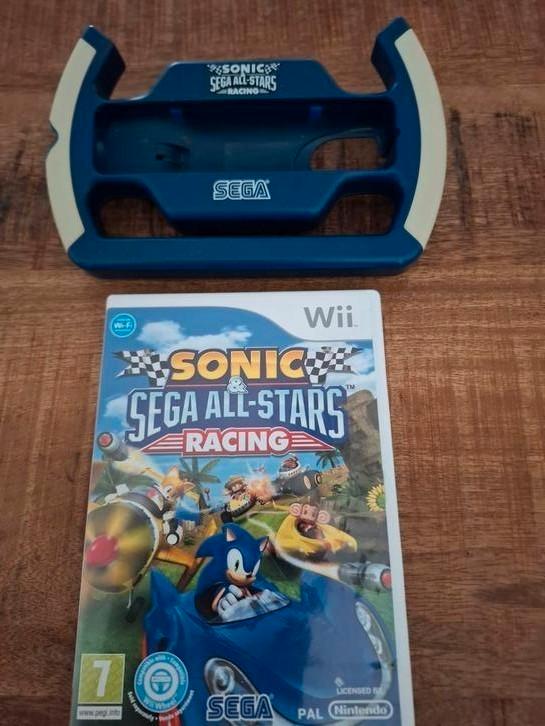 Sonic Sega all -Stars Racing met origineel stuurtje., Spelcomputers en Games, Games | Nintendo Wii, Zo goed als nieuw, Racen en Vliegen