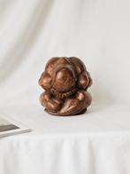 Vintage houten Yogi sculptuur, uit Indonesië, Ophalen of Verzenden, Zo goed als nieuw