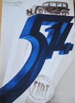 Poster op ansichtkaart - Fiat 514 uit 1929 - nieuw, Verzenden, 1980 tot heden, Ongelopen, Voertuig