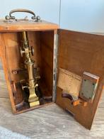 Antiek Leitz Wetzlar Microscoop (1899) met houten kist, Antiek en Kunst, Ophalen