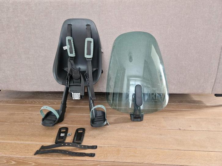 Urban Ikki voorzitje met adapter en scherm, Fietsen en Brommers, Fietsaccessoires | Fietsstoeltjes, Zo goed als nieuw, Ophalen