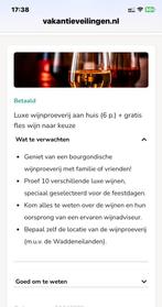 Wijnproeverij aan huis voor 6 personen, Drie personen of meer, Cadeaubon, Overige typen