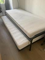 Auping logeerbedden, Huis en Inrichting, Slaapkamer | Bedden, Ophalen, Gebruikt, Eenpersoons, Bruin
