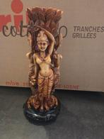 Vintage Kandelaar met Godinnen, Ophalen of Verzenden, Keramiek of Aardewerk