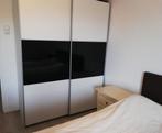Schuifdeurkast zwart/wit, Huis en Inrichting, Kasten | Kledingkasten, Ophalen, Gebruikt, 50 tot 75 cm, 200 cm of meer