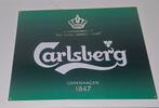 Carlsberg Reclameplaat - Metalen Bord, Verzamelen, Ophalen of Verzenden, Gebruikt, Reclamebord