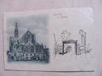 Breda 1899 kathedraal met tekening David Tomkins, Ophalen of Verzenden, Voor 1920, Gelopen, Noord-Brabant