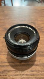 Canon FD 50mm 1:1.8 lens, Ophalen of Verzenden, Zo goed als nieuw, Standaardlens