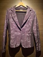 Zwarte grijze Blazer Legerdesign Mt 42 merk Zizo, Paars, Maat 42/44 (L), Ophalen of Verzenden, Zo goed als nieuw