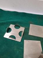 onderzetters voor glazen metaal in houder, Ophalen of Verzenden, 'T Olde Gre-j, Info@toldegrej.nl, Endepoelstraat 20f Didam