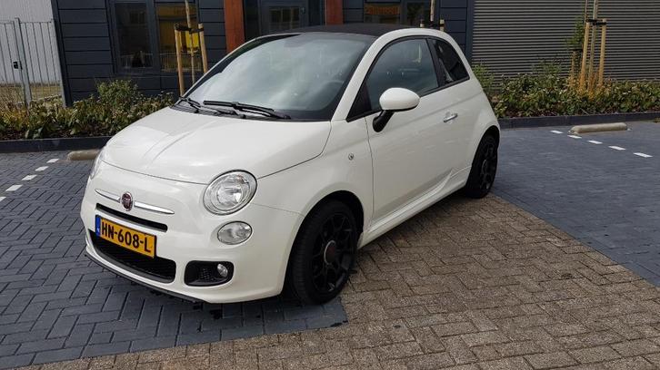 Fiat 500 0.9 Twinair 2014 Wit, Auto's, Fiat, Particulier, ABS, Achteruitrijcamera, Airbags, Android Auto, Apple Carplay, Bluetooth