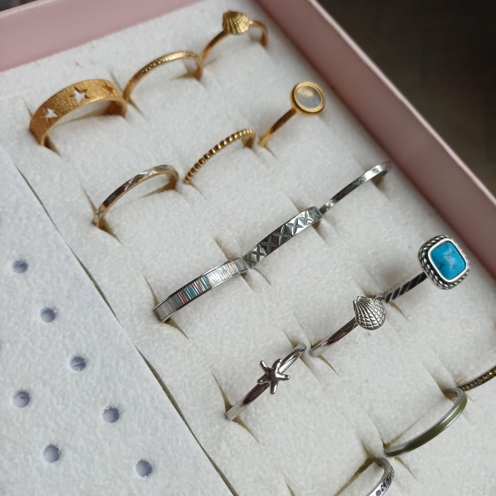 Set ixxxi vulringen maat 20 incl verzenden!, Sieraden, Tassen en Uiterlijk, Piercings, Verzenden