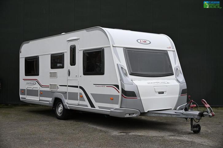 LMC Musica 490 E Mover|Enkele bedden|Deeltent|BOVAG 2024, Caravans en Kamperen, Caravans, Bedrijf, tot en met 4, 1000 - 1250 kg