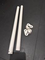 Komplement roedes wit 50 cm, Huis en Inrichting, Ophalen of Verzenden, Zo goed als nieuw, Minder dan 100 cm