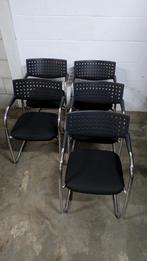 Vitra Visavis 5x, Huis en Inrichting, Stoelen, Ophalen, Gebruikt, Zwart, Vijf, Zes of meer stoelen