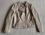 Crème kleurig nep leren jasje mt 38, Ophalen, Beige, Zo goed als nieuw, Jasje