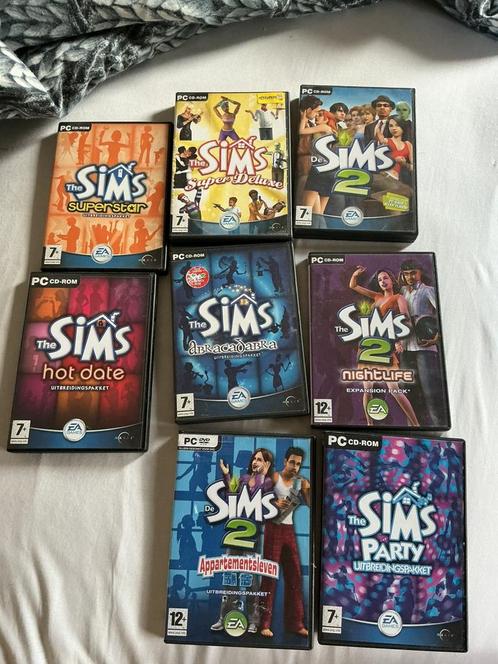 Verschillende Sims spellen, Spelcomputers en Games, Games | Pc, Gebruikt, Simulatie, 1 speler, Vanaf 12 jaar, Ophalen of Verzenden