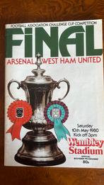 Programmaboekje ENGELSE CUP FINAL 1980 ARSENAL-WEST HAM UTD., Ophalen of Verzenden, Zo goed als nieuw, Buitenlandse clubs, Boek of Tijdschrift