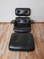 Eames Lounge Chair met Voetenbank replica., Ophalen, Gebruikt, Klassieke, 75 tot 100 cm