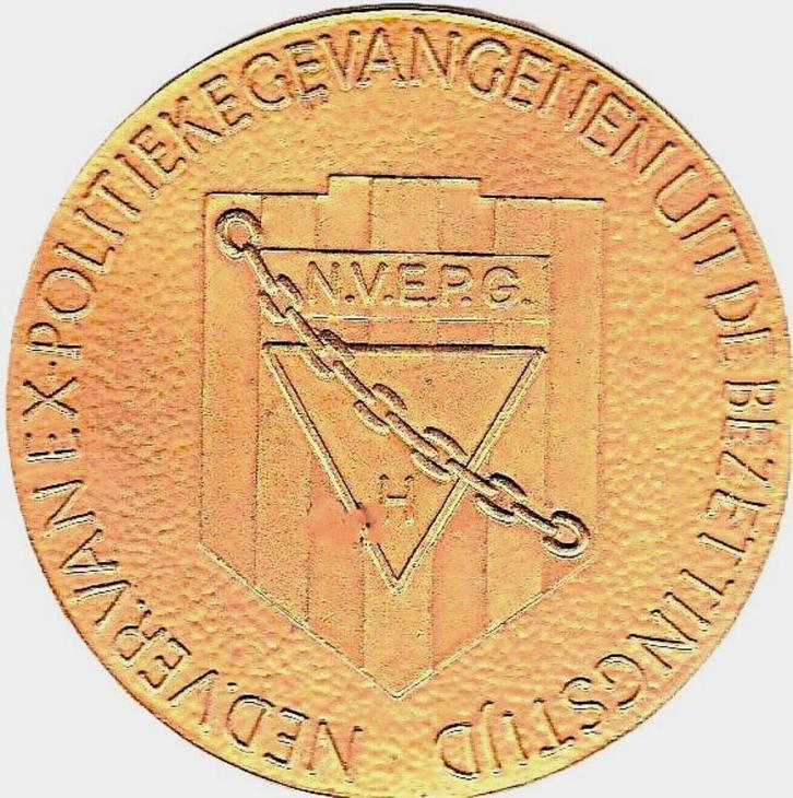 NED. VER. VAN EX-POLITIEKE GEVANGEN UIT DE BEZETTINGSTIJD, Postzegels en Munten, Penningen en Medailles, Overige materialen, Verzenden