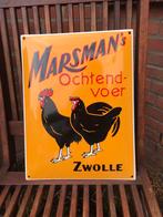 Marsman’s voer emaille reclamebord, Verzamelen, Ophalen of Verzenden, Zo goed als nieuw, Reclamebord