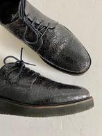 i553 Via Vai maat 40 lage platte schoenen zwart lak-leer, Via Vai, Zwart, Ophalen of Verzenden, Zo goed als nieuw
