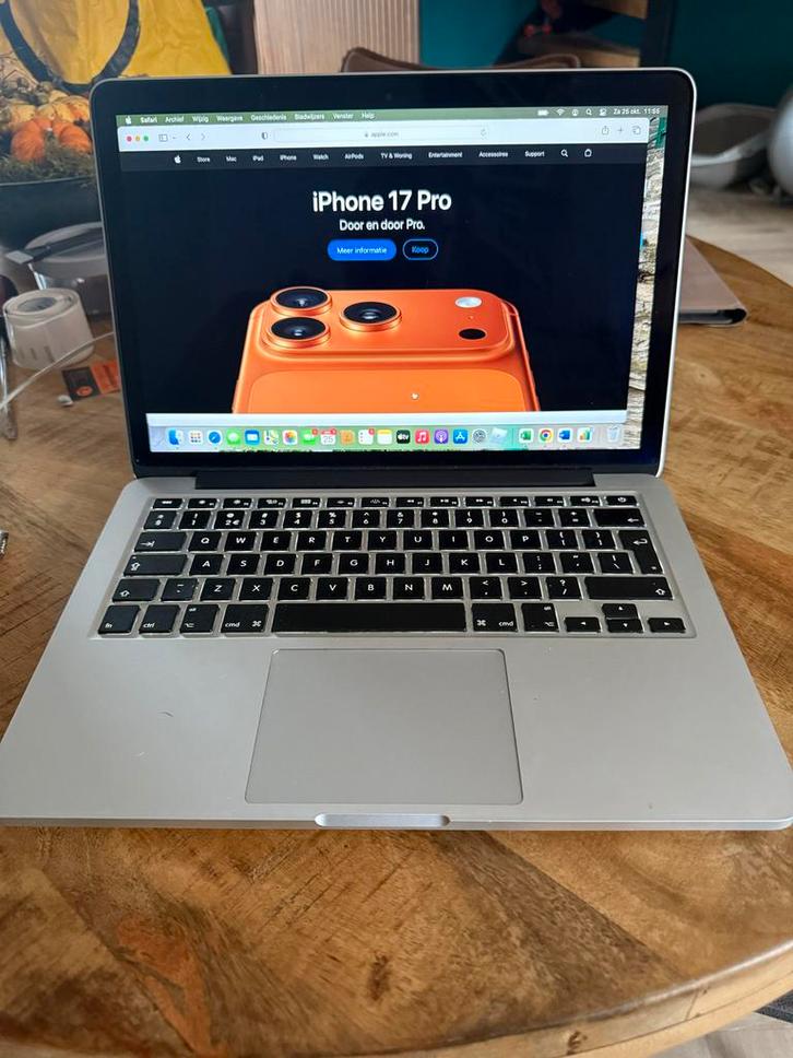 MacBook Pro 13-inch (2013), Computers en Software, Apple Macbooks, Gebruikt, MacBook Pro, 13 inch, 2 tot 3 Ghz, 256 GB, 8 GB, Qwerty