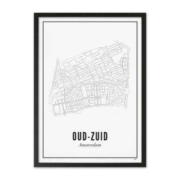 Van Wijck Amsterdam Zuid poster 50x70 cm, spiksplinternieuw! beschikbaar voor biedingen