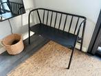 Zwarte IKEA Bank, Huis en Inrichting, Banken | Bankstellen, Ophalen, Gebruikt, Minder dan 75 cm, Tweepersoons