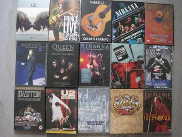 50 DVD's - vele verschillende muziek beschikbaar voor biedingen
