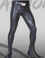 Mooie leerlook maillot met zakken, tm 3XL, Verzenden, Nieuw, Lang