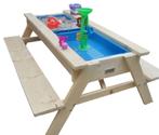 Zandtafel - picknicktafel - zand-en watertafel - groot model, Kinderen en Baby's, Speelgoed | Buiten | Zandbakken, Nieuw, Ophalen of Verzenden