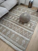 Handmade Wollen Vloerkleed zgan, Huis en Inrichting, Stoffering | Tapijten en Kleden, Crème, 200 cm of meer, Ophalen of Verzenden