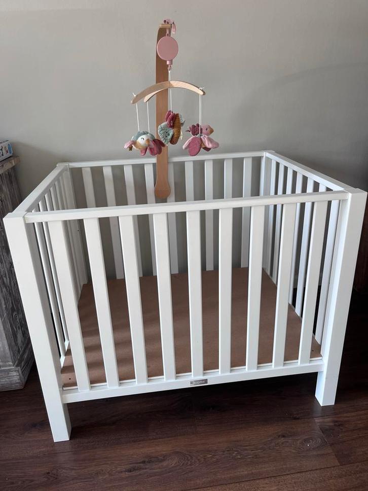 Witte Box Bopita Brent, Kinderen en Baby's, Boxen, Zo goed als nieuw, Vierkant, In hoogte verstelbaar, Ophalen of Verzenden