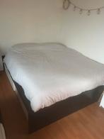 matras!, Huis en Inrichting, Slaapkamer | Boxsprings, Ophalen, Zwart, Tweepersoons, Zo goed als nieuw