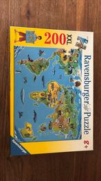 Ravensburger puzzel xxl: wereldkaart dieren 200 stukjes, Ophalen, Meer dan 50 stukjes, Zo goed als nieuw, 6 jaar of ouder