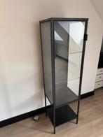 Zgan RUDSTA antraciete vitrinekast aangebode, Ophalen, Minder dan 50 cm, Zo goed als nieuw, 150 tot 200 cm