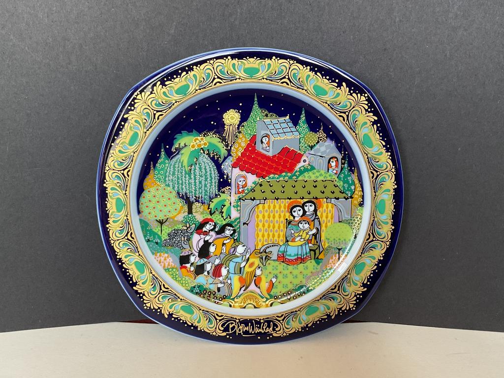 Rosenthal Bjørn Wiinblad kerstbord 1983, Antiek en Kunst, Antiek | Wandborden en Tegels, Verzenden