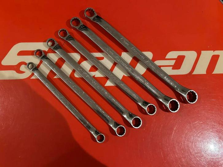 Snap-on 12-punts metrische ringsleutel 6 stuks set, Auto diversen, Autogereedschap, Gebruikt, Ophalen of Verzenden